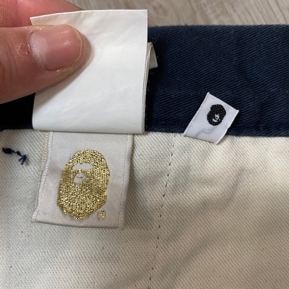 Rare A Bathing Ape BAPE STA Logo Chino Pants Men's 33x30 - Picture 7 of 9